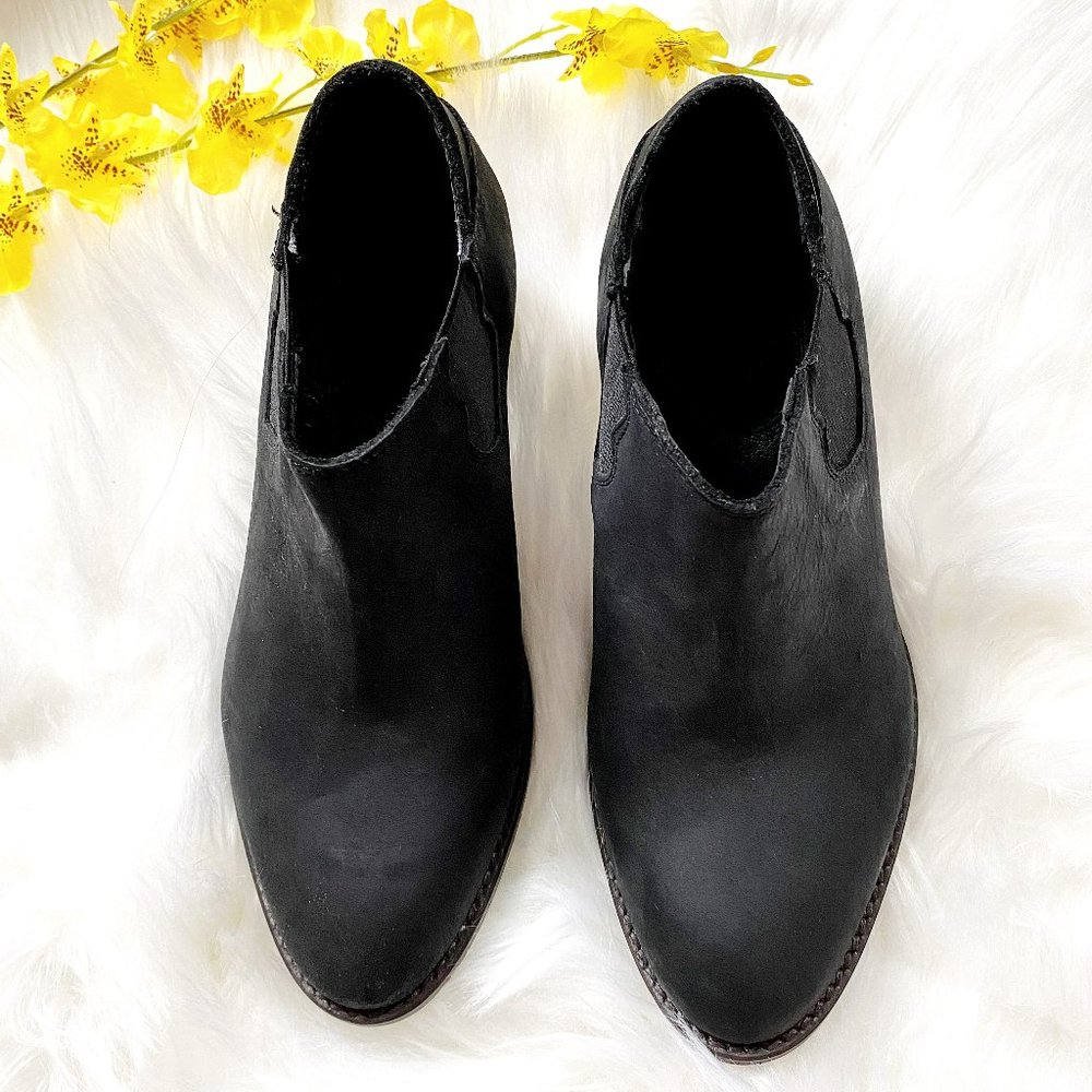 Wolverine Alice black leather ankle bootie boots - Picture 5 of 8